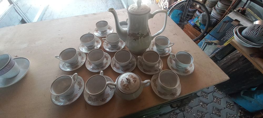 Porcelana zestaw kawowy stary