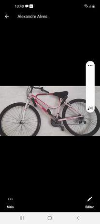 Bicicleta  cor de rosa(uma boa prenda de natal)
