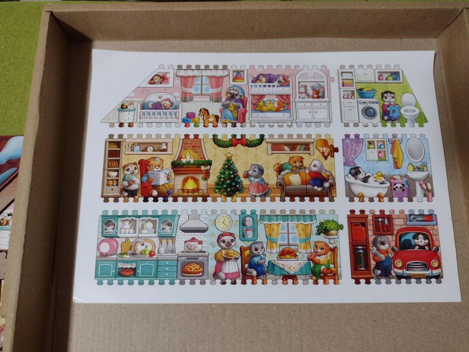 Фігурний пазл "Котячий будинок" Ubee