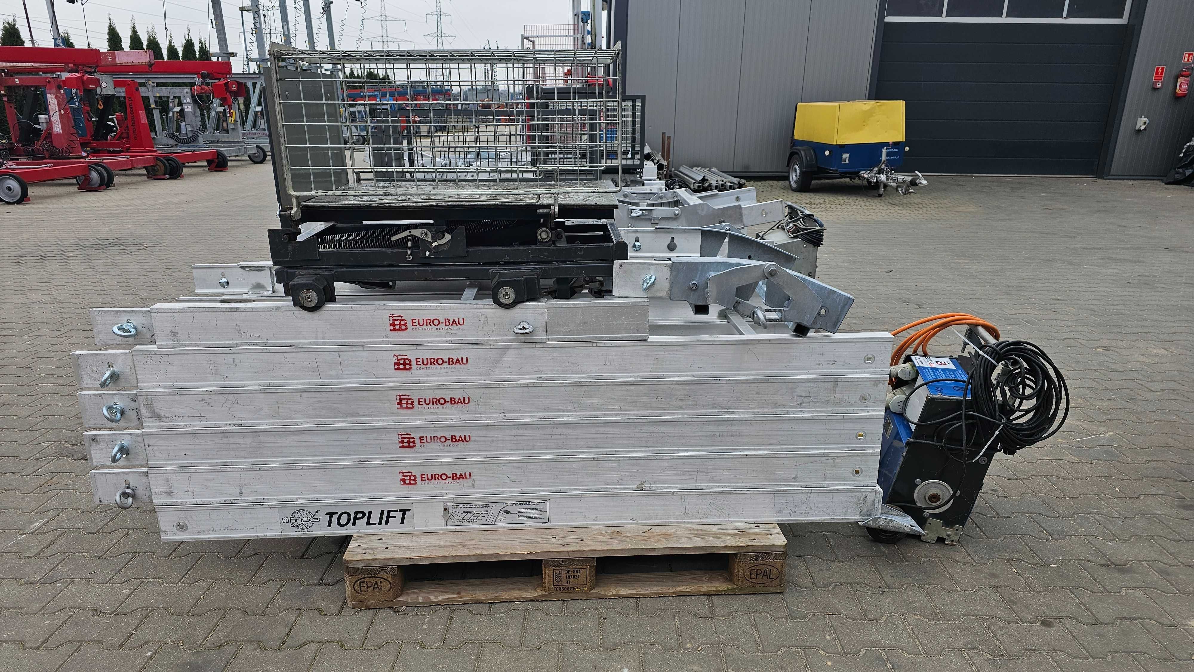 Winda drabina dekarska Bocker TopLift 12-22m wciągarka dachowa Nr110