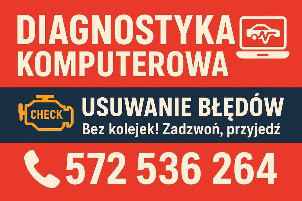 Diagnostyka komputerowa, usuwanie błędów.