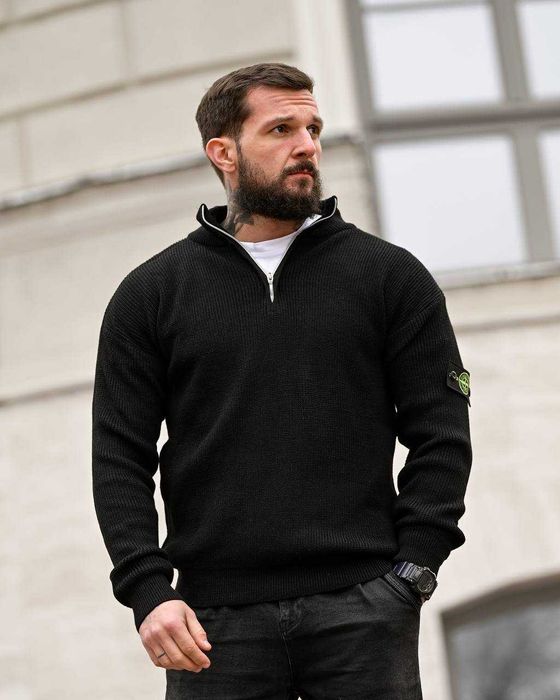 Кофта Стон Айленд Чорна Кофта Stone Island Black Зип