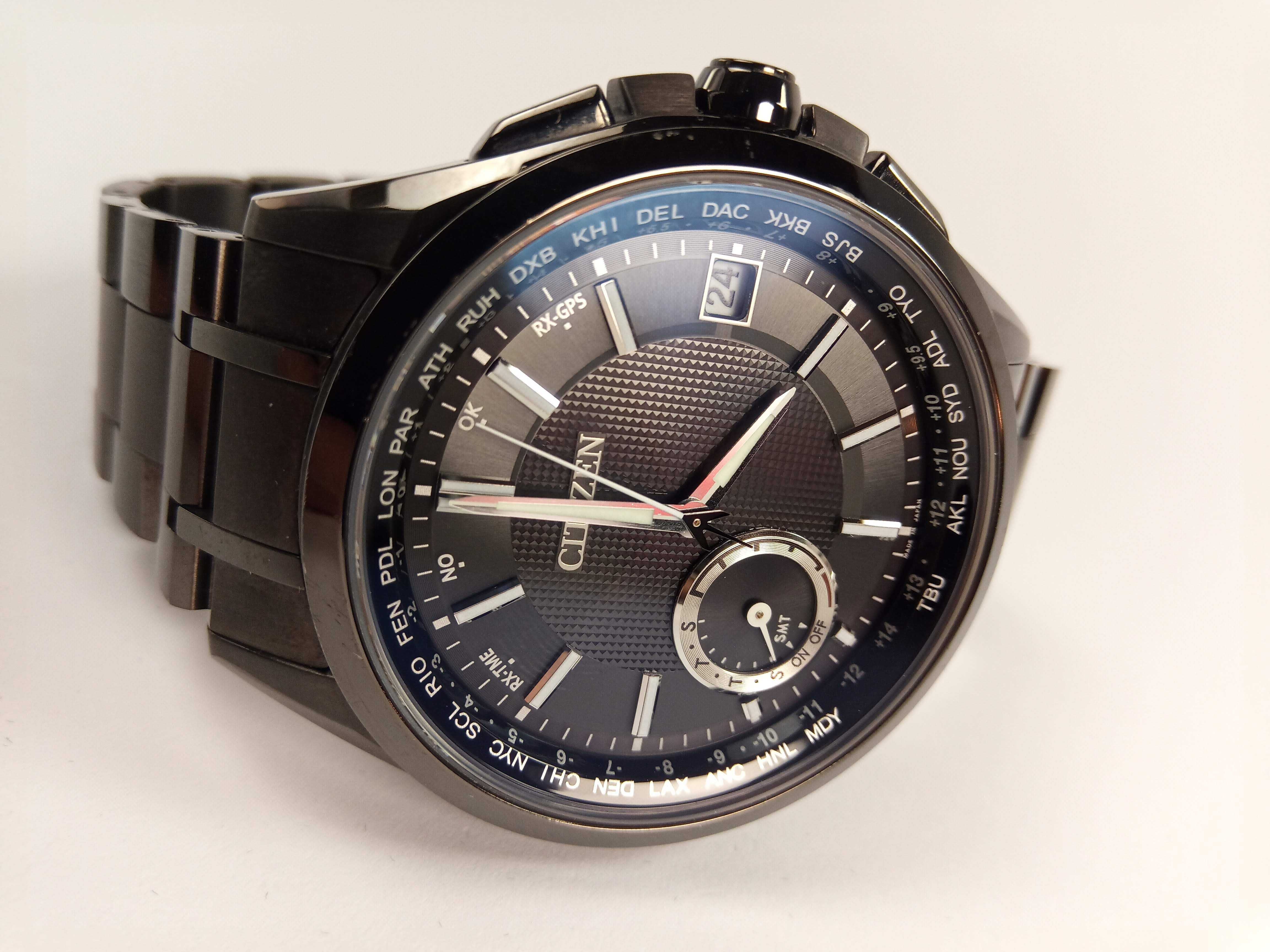 Citizen GPS Attesa СС3015-57E Eco-Drive титан вечник сапфир для Японии