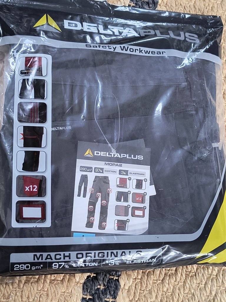 Spodnie techniczne Deltaplus Mach Mopa2 Cordura