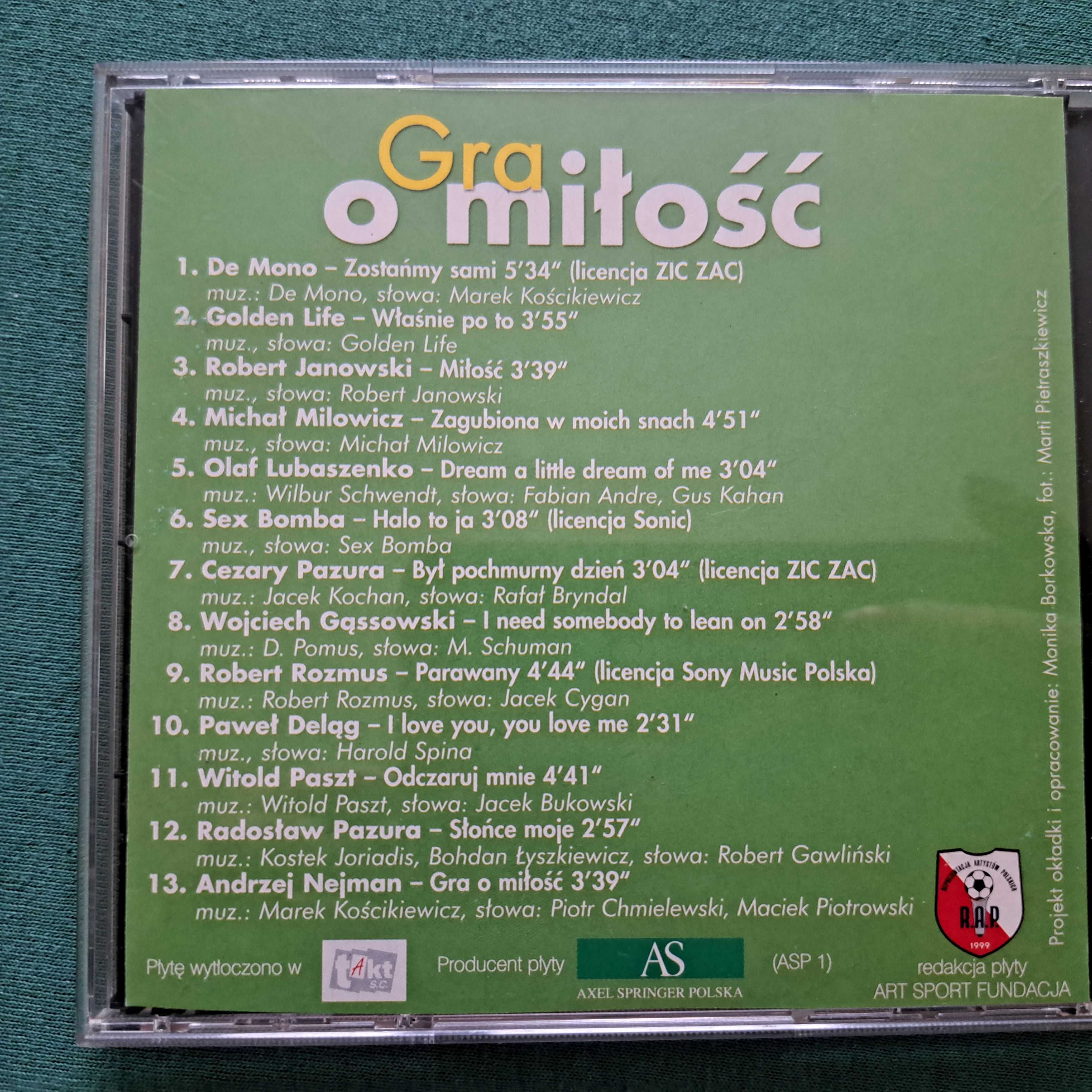 Gra O Miłość piosenki o miłości dla kobiet De Mono Golden Life i inni