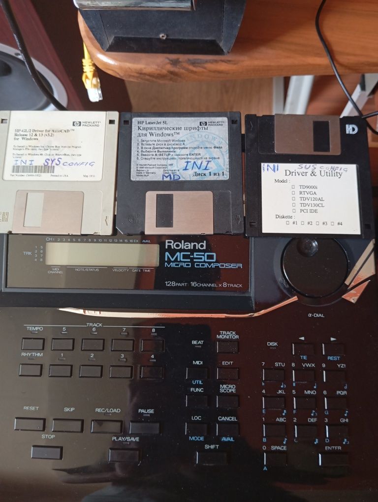 Roland MC-50 basic Midi recording