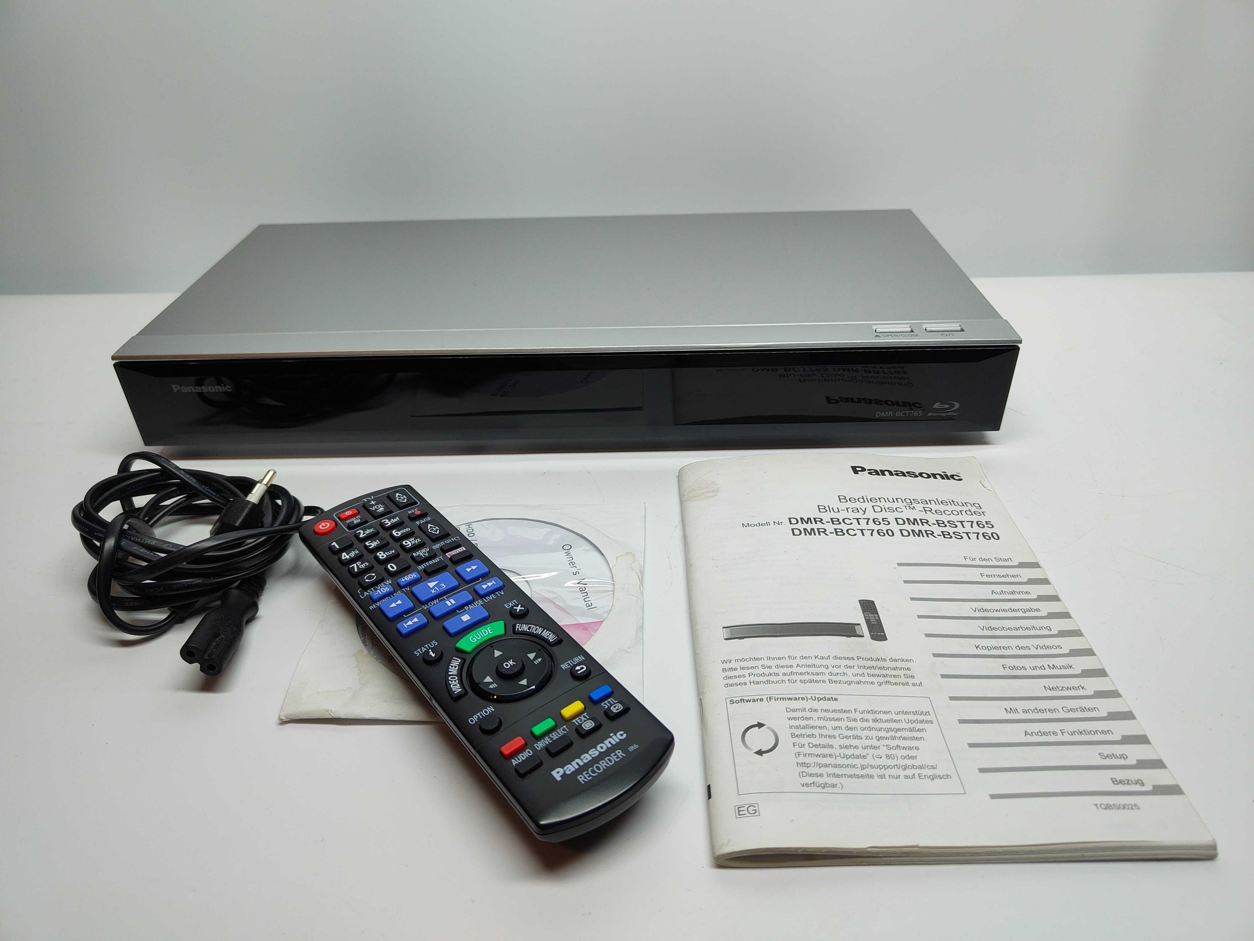 Panasonic DMR-BCT765EG nagrywarka Blu-ray pilot