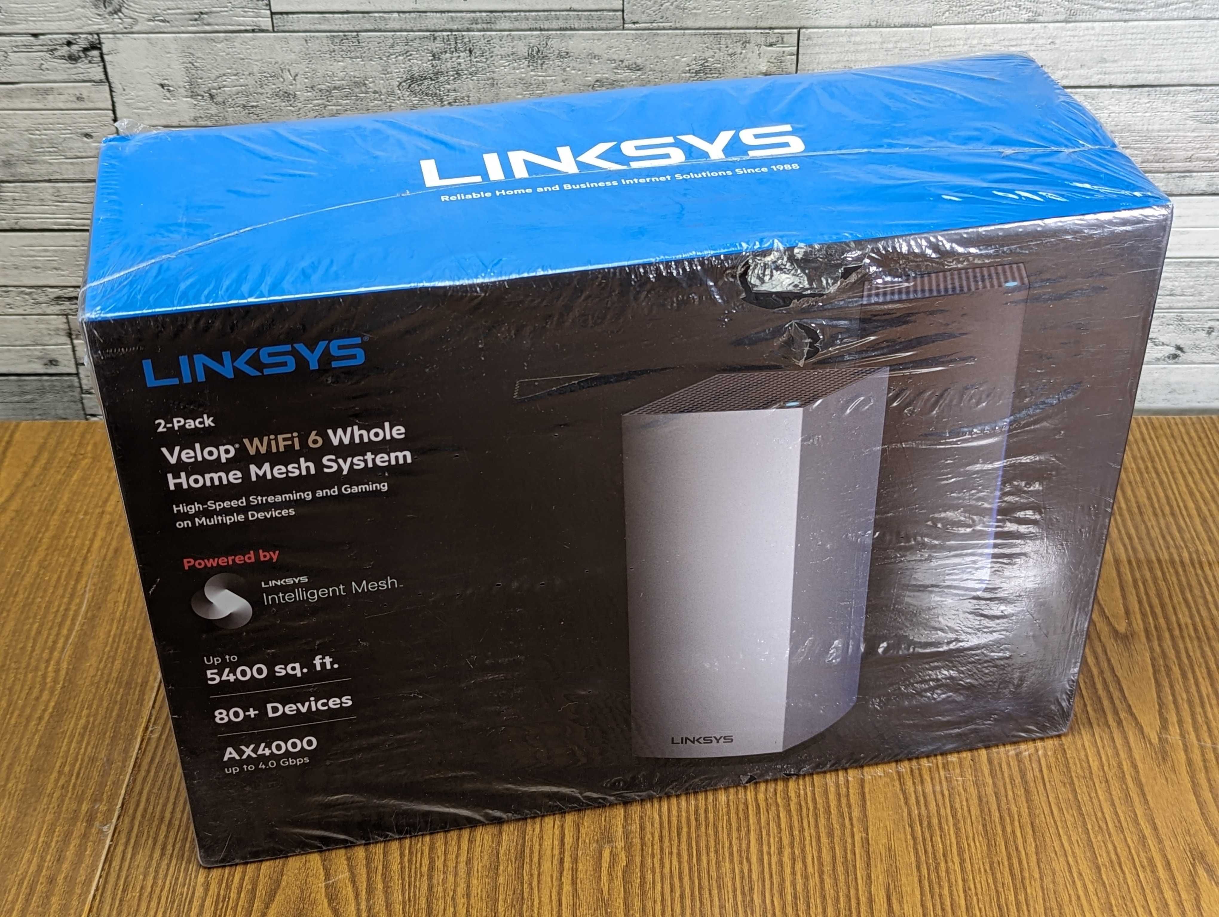 Розпродаж! Новый! MX4000  2роутера Linksys CISCO Velop WiFi6 Mesh USA