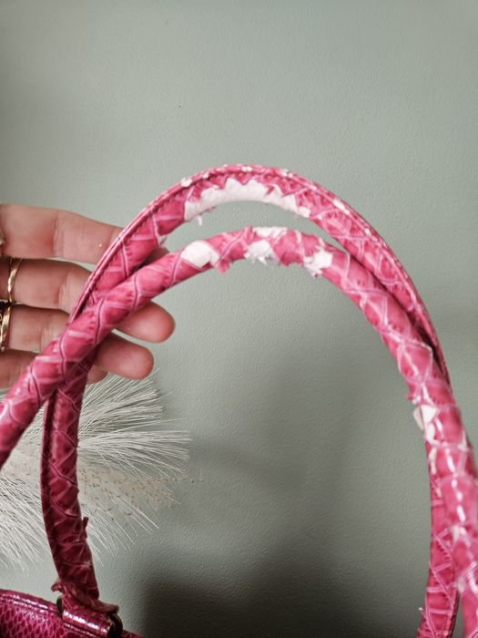 Unikatowa Torebka Metty Darmali Handmade Kuferek Różowa Nowa maxi