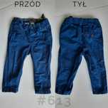 BEZ WAD Spodnie chinosy chłopięce H&M 6-9 miesięcy 68-74cm granat #613