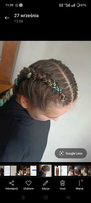 Zaplatanie warkoczyków