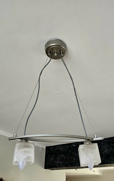 Lampa wisząca satynowa