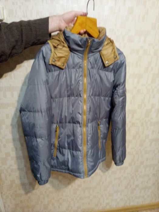 Куртка чоловіча сіра з капюшоном Fairy Fox розмір 60