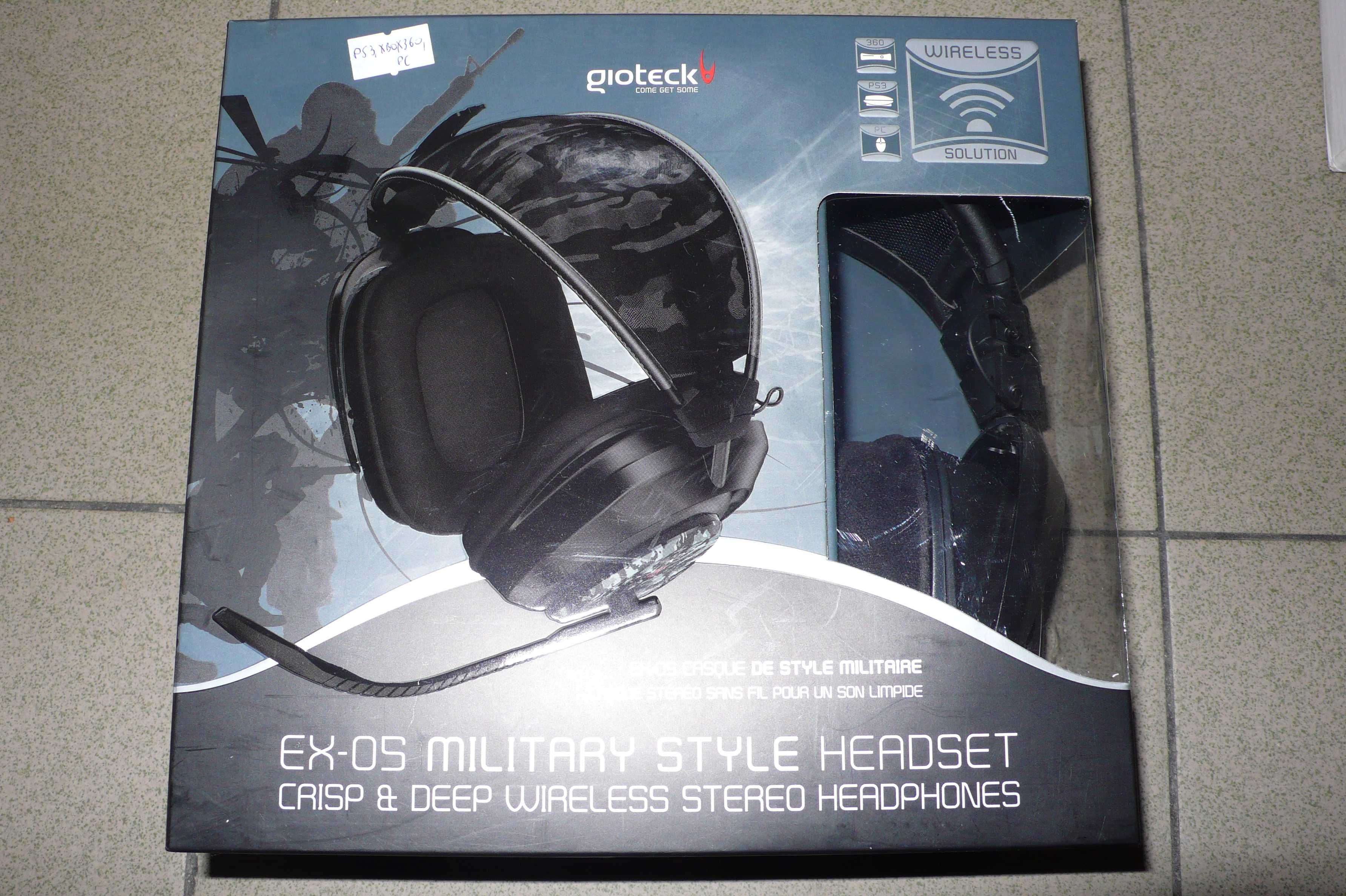 Gioteck EX-05 słuchawki gamingowe Military Style Headset PS3 PC Box360