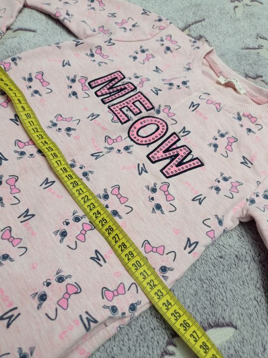 Ніжно-рожеве плаття-туніка Breeze Girls 110 см (5 років) з котиками