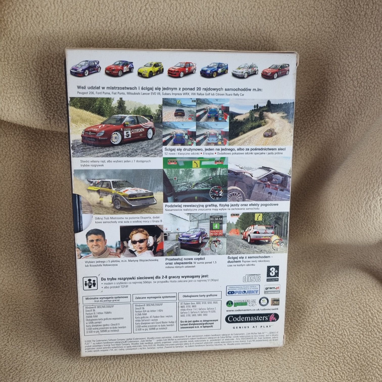 Colin MCrae Rally 04 PC Polskie wydanie premierowe  4cd