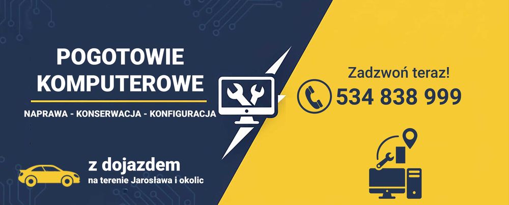 Pogotowie komputerowe z dojazdem do klienta 24/7 ZDALNIE