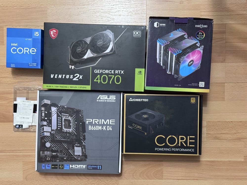 Компʼютер RTX 4070 | I5-12400F | DDR4-3200 32GB