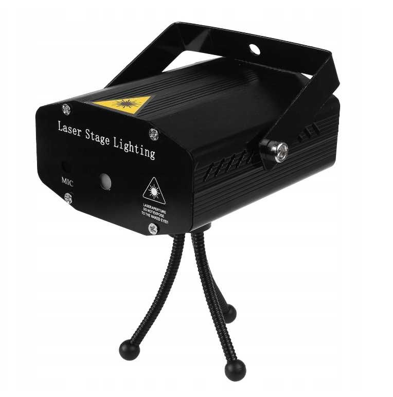 Nowoczesny LASER Projektor Disco Dyskotekowy Lampa 3D LED (OKAZJA)