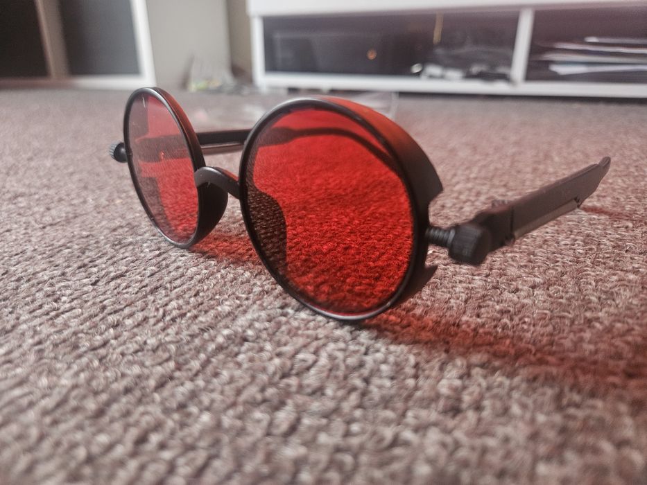 Nowe okulary Emo Gothic Steampunk Postapocaliptic Mad Max