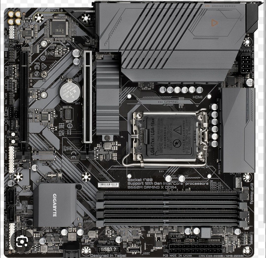 gigabyte b660m gaming x ddr4 z chłodzeniem