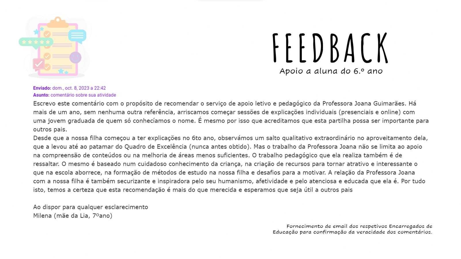 Apoio ao Estudo - 1.º ao 9.º ano