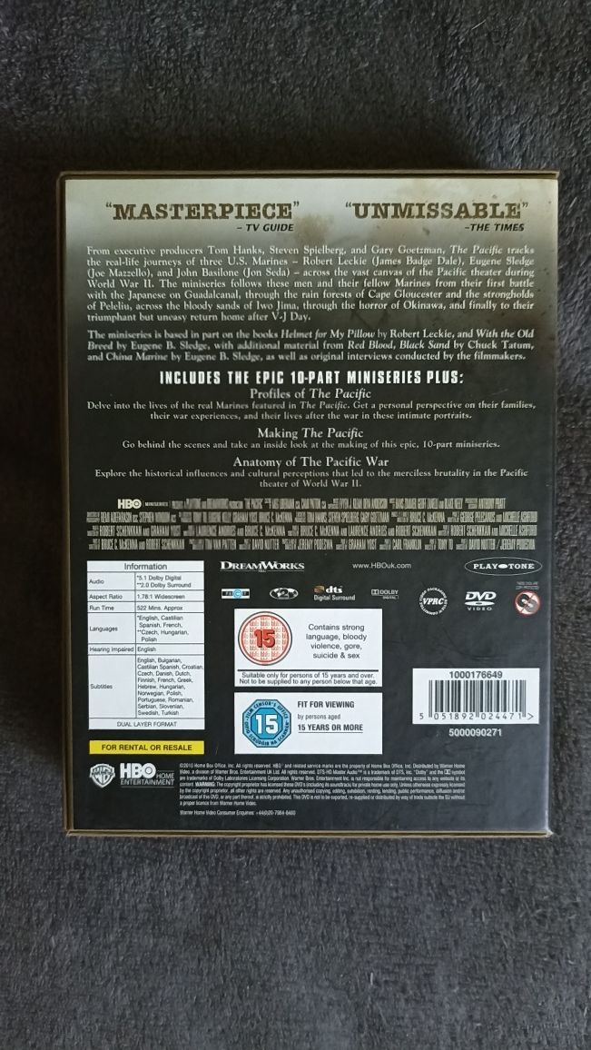 Pacyfik serial na DVD