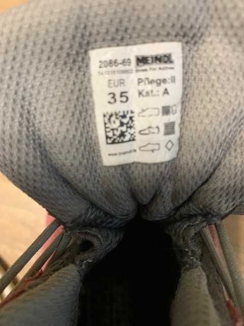 Meindl air active 35р по стельке 23 см ботинки кожаные gore-tex