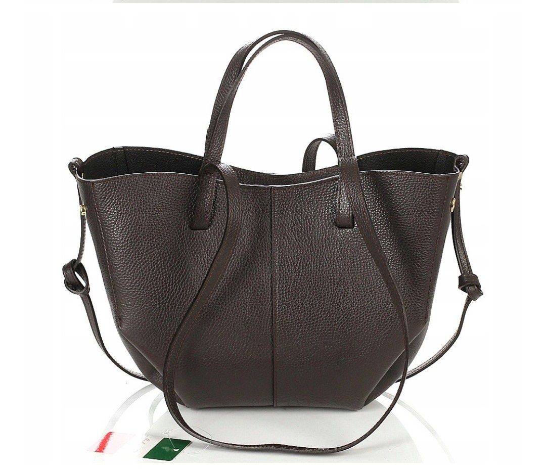 Vera Pelle Włoska skórzana torebka damska Shopper Bag Bests