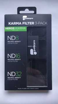 PolarPro Filtry ND GoPro Hero 5 6 7 Black ND8 ND16 ND32 Karma jak Nowe
