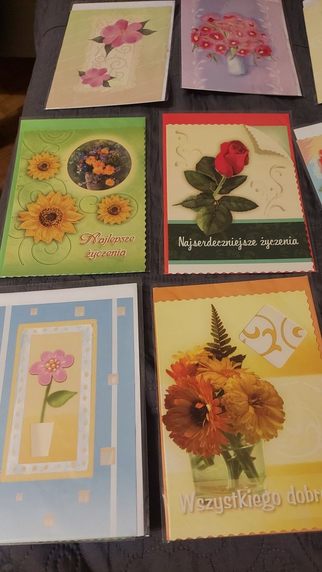 Karnety kartki z życzeniami i kopertami