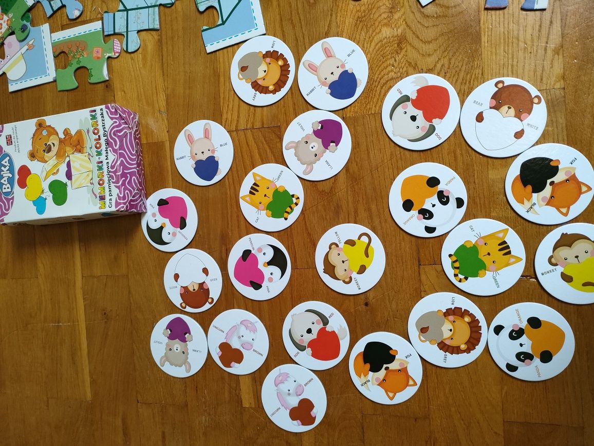Zestaw puzzle świnka peppa memory gra