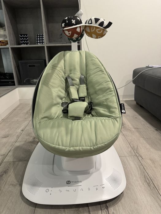 Крісло-гойдалка, заколисуючий центр, 4moms MamaRoo 5.0 Sage classic