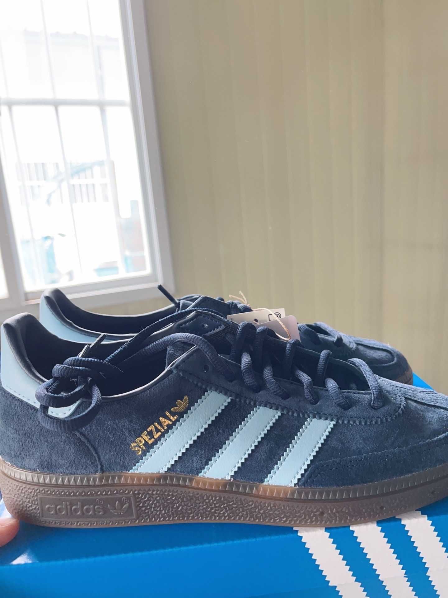 Adidas Handball Spezial Navy moda Oddychający Nowe buty unisex.40.5