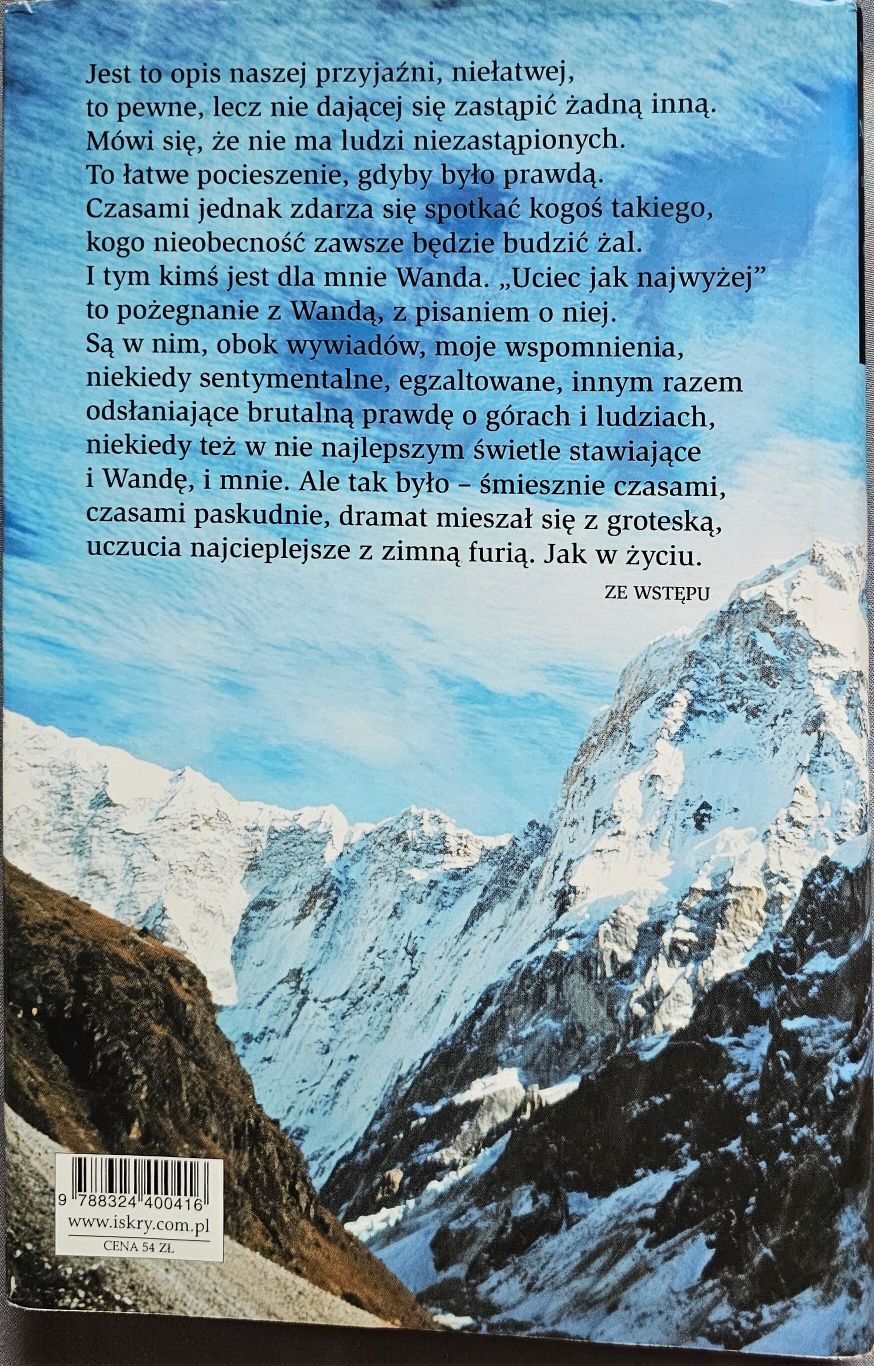 Uciec jak najwyżej nie dokończone życie Wandy Rutkiewicz, Ewa Matuszew