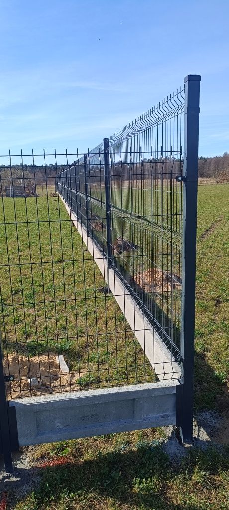 Ogrodzenie panelowe 153 fi4 + podmurówka z montażem!!