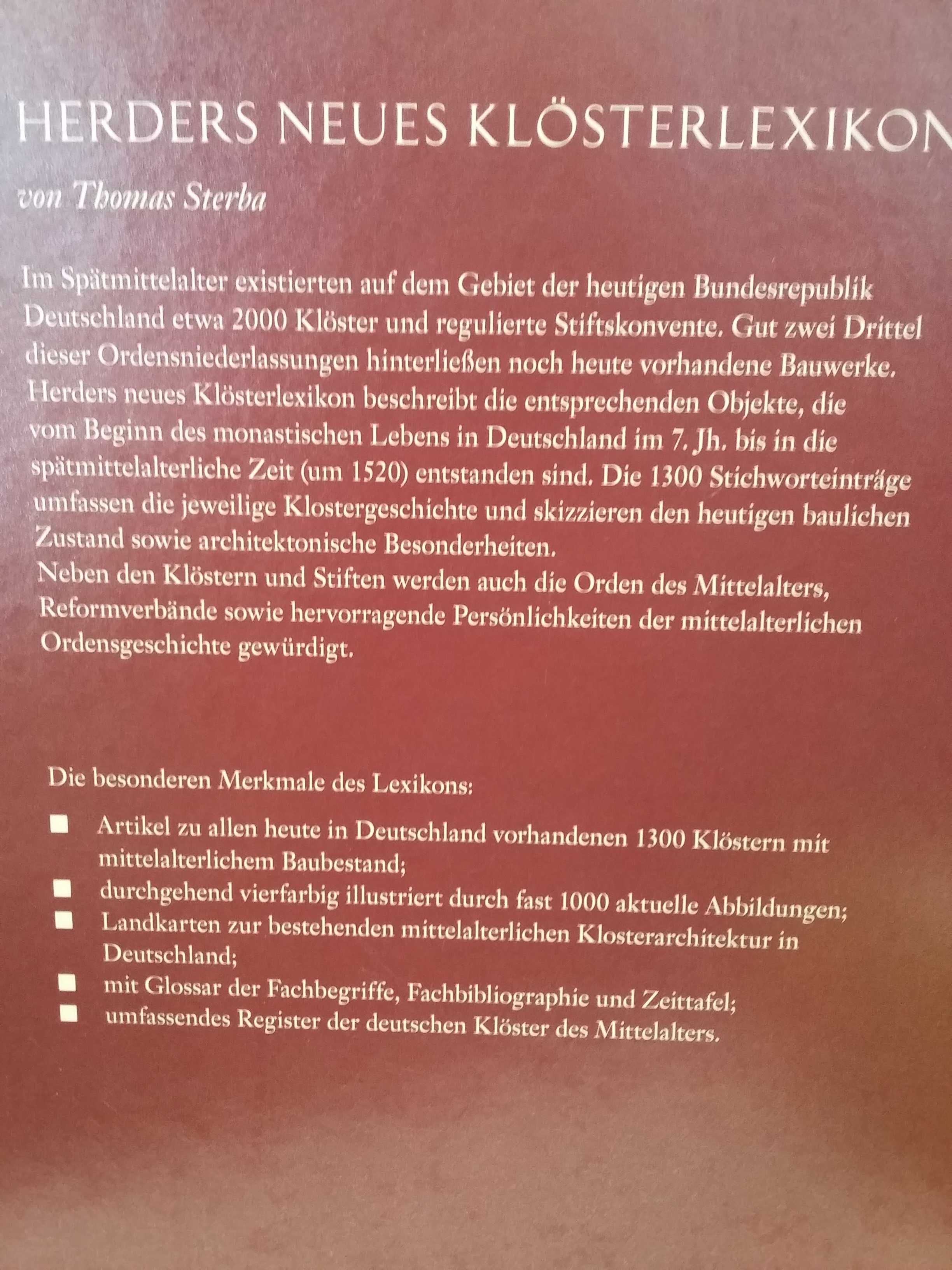 Leksykon klasztorów Herder Thomas Sterba album DE