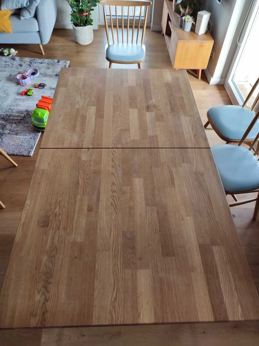 Stół Dębowy - 160(205)x90 cm