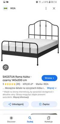 Łóżko Ikea sagstua