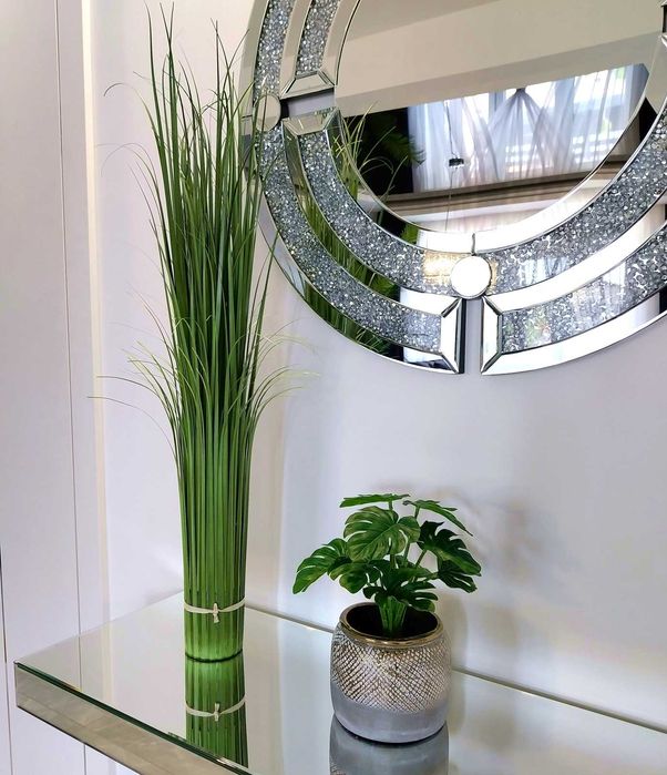 Sztuczna monstera w doniczce roślina dekoracyjna sztuczne kwiaty 28cm