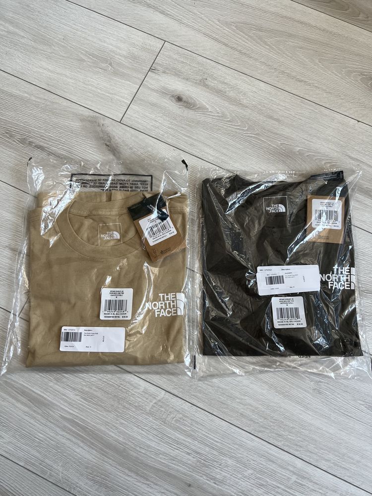 Футболки The north face Size M khaki and beige