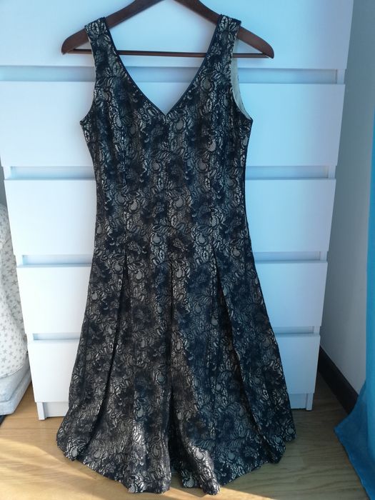 Vestido rendado cerimónia