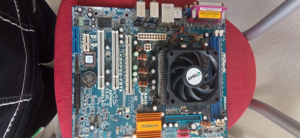 Płyta główna do komputera PC Asrock k8nf6g-vsta z procesorem AMD