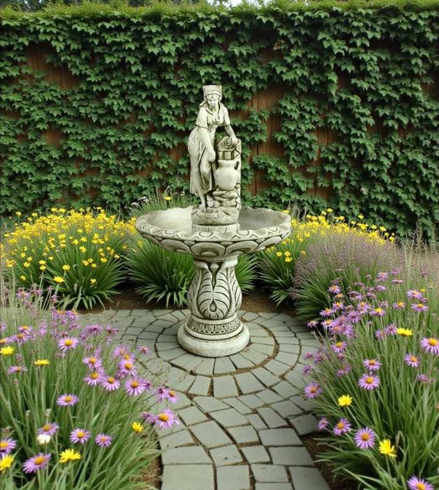 Fontanna ogrodowa Bolońska Chłopska  185cm AG-BET figura ogrodowa