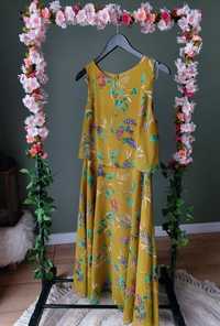 Damska sukienka Midi groszkowa w kwiaty Hobbs London Ember L  wesele k