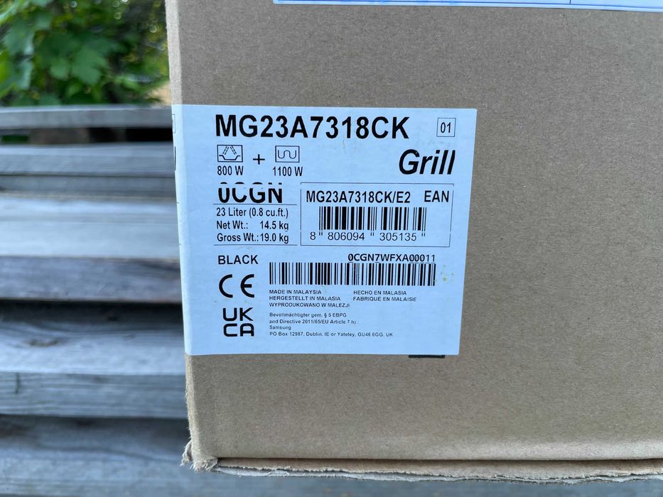 Мікрохвильовка з грилем Samsung MG23A7318CK Нові! Запечатані!