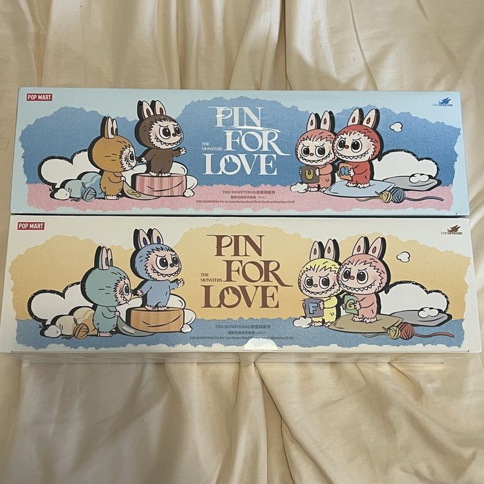 Popmart Labubu V4.0 Pin for Love (original e genuíno)