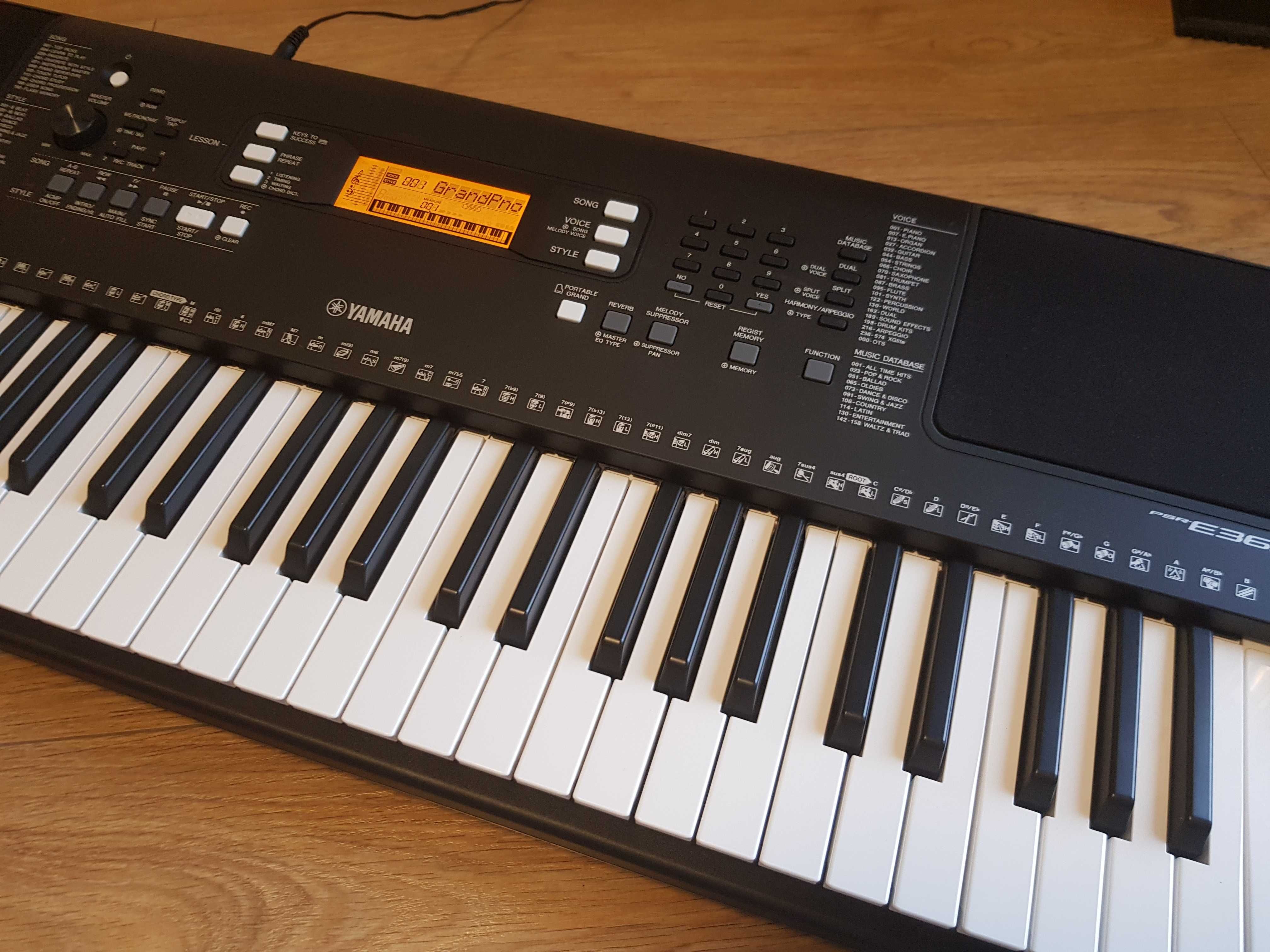 Yamaha keyboard PSR-E363 (YPT-360) stan jak NOWY