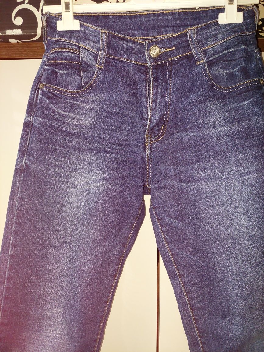Spodnie jeansowe ciemno niebieskie
