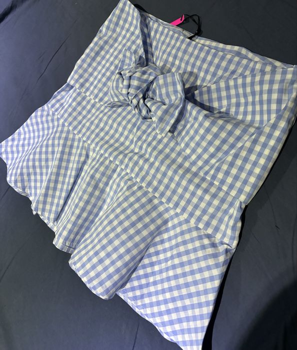 Spódnica / spódniczka z baskinką i wstążką